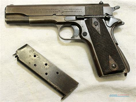 Colt 1911 Wwi Military Issue Pistol For Sale At