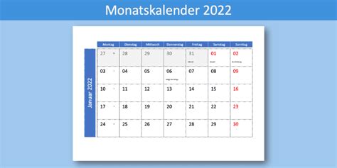 Monatskalender 2022 Mit Kalenderwochen And Feiertagen Schweiz