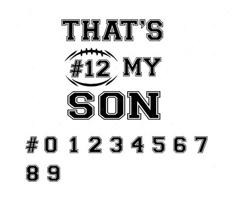 Thats My Son Svg Pdf Png Football Mom Svg