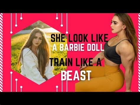 Pretty Muscular Barbie Julia Vins Bicep Workout Back Biceps