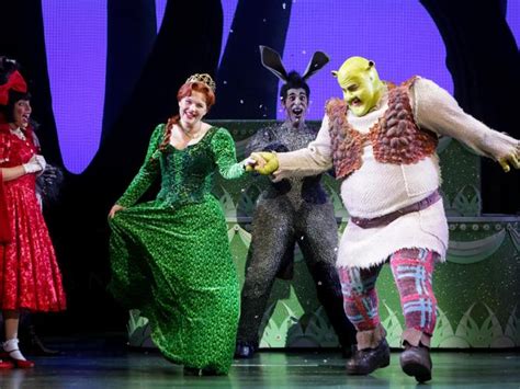 Ben Mingay And Lucy Durack Have Their Green Mitts All Over The Roles Of Shrek And Princess Fiona