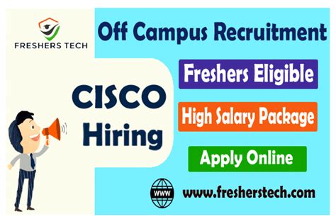 Cisco Freshers Recruitment Drive 2023 Hiring Technical Graduate
