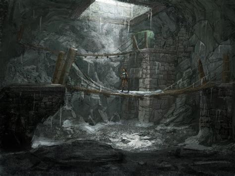 Peru Mountain Caves Bridge Art From Lara Croft Tomb Raider