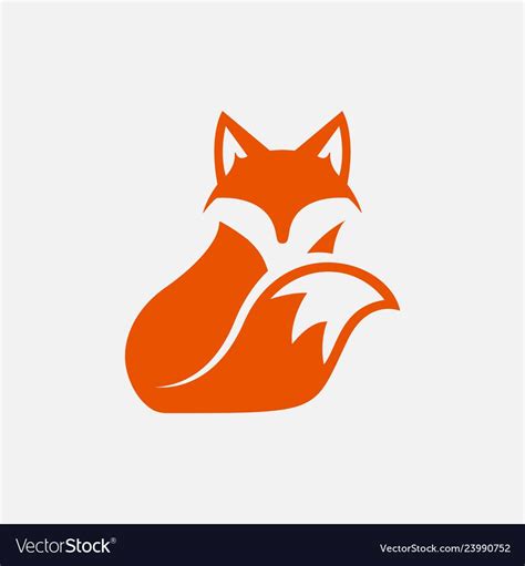An Orange Fox Head On A White Background Eps File Available For Use In