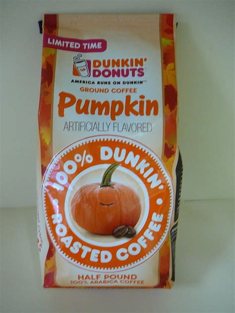 Does not taste or smell like coffee or pumpkin spice. Dunkin Donuts Pumpkin Coffee | Flickr - Photo Sharing!