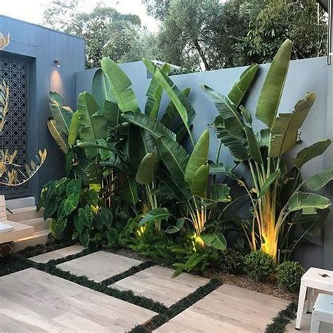 34 Lovely Tropical Garden Design Ideas Magzhouse Tropical Backyard