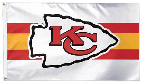 Kansas City Chiefs Flag 3x5 Away Stripe Kansas City Chiefs Kansas
