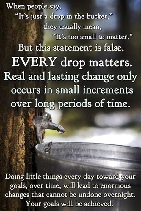 Too often we become obsessed with achieving big goals in life. Little Things Matter Quotes. QuotesGram