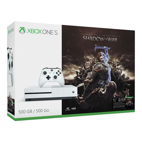 Consola Xbox One Microsoft 500gb Shadow Of War