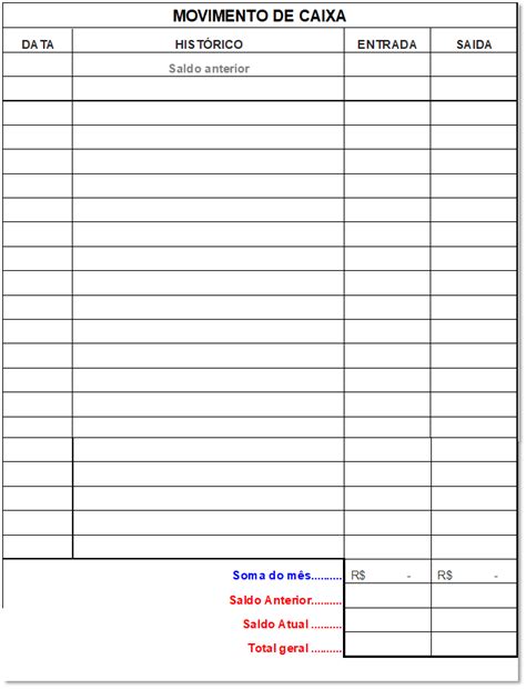 Planilha De Livro De Caixa Em Excel Smart Planilhas