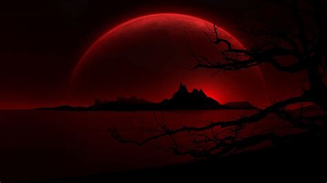 Red Aesthetic Landscape Wallpapers Wallpaper Cave