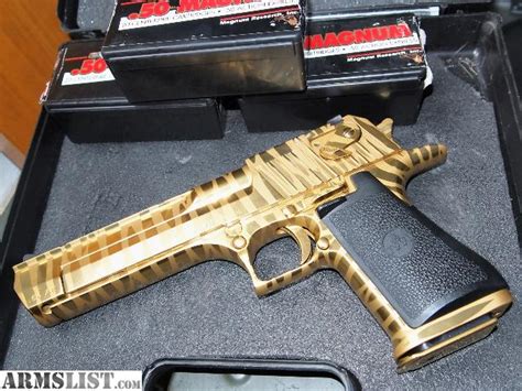 Armslist For Sale Titanium Gold Tiger Stripe Desert Eagle 50ae