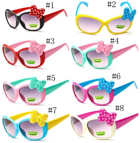 Baby Large Bowknot Sunglasses Candy Color Fashion Princess Cartoon Cute