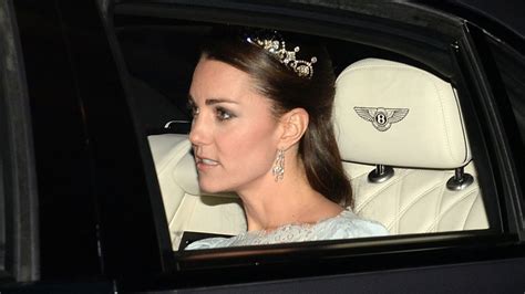 Kate Middleton Pictured In Diamond Tiara Before Glittering Buckingham