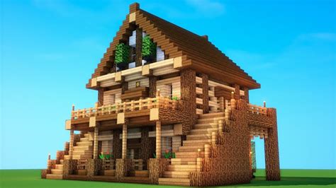 Cool Minecraft Survival House Tutorial - Images Of Cool And Easy Minecraft Houses - House Decor Concept Ideas