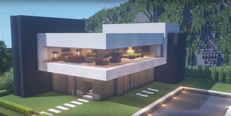 Minecraft Contemporary House Ideas And Design