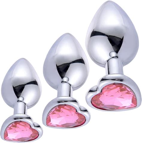 Amazon Co Jp SXOVO Heart Shaped Plug Prostate Development Masturbation Metal Plug Easy To