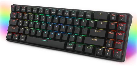 Rk71 Mechanical Keyboard Rgb Backlit 71 Keys Small Amazon