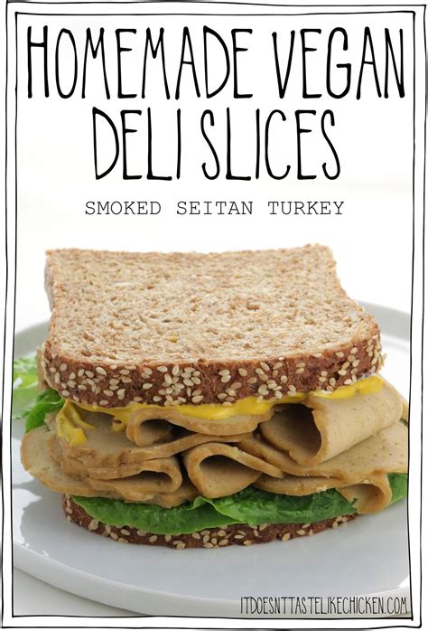 Homemade Vegan Deli Slices Smoked Seitan Turkey Feeling Partner