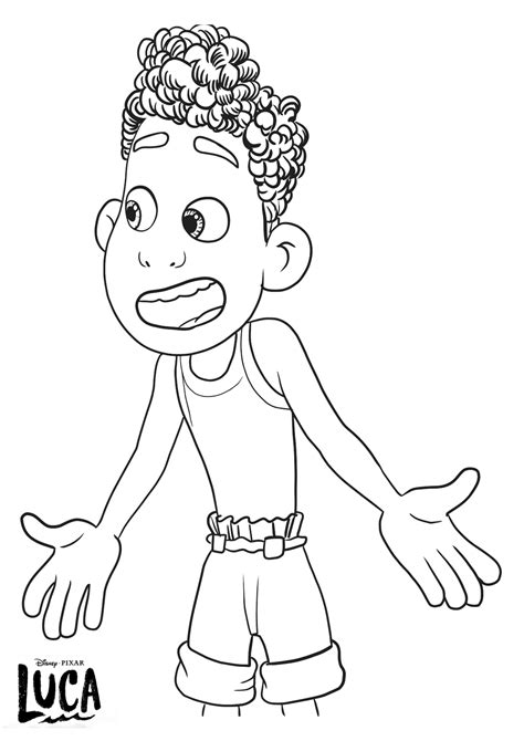 Luca Printable Coloring Pages