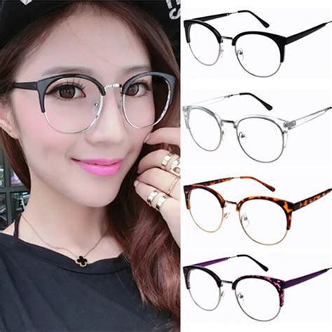 Buy Semi Rim Half Frame Women Vintage Eyeglasses Frame