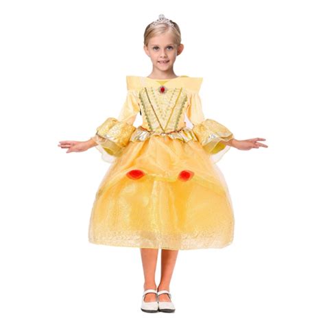 Yellow Belle Princess Dress 4 10t Girls Dress Baby Girls Party Dress