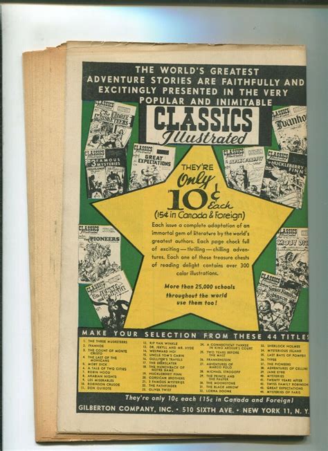 classics illustrated 44 6 0 1947 mysteries of paris 1st print used in soti comic books