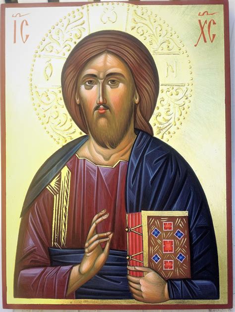 Jesus icon orthodox, Christ icon, hand painted icon, Byzantine icon, orthodox icon, orthodox 