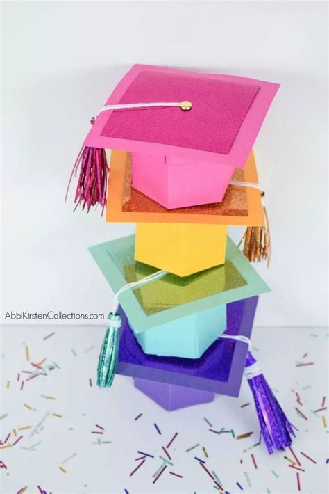 How To Make A Graduation Cap T Box With Free Templates Diy