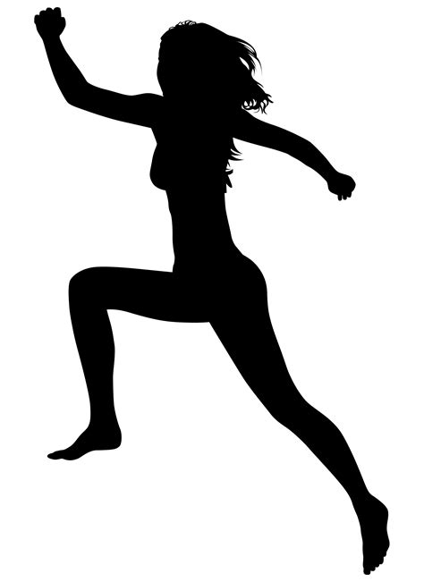 Free Silhouette Of Woman Running Download Free Silhouette Of Woman Running Png Images Free