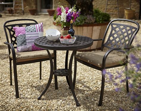Enjoy al fresco dining with the homebase range of garden bistro sets. Berkeley Cast Aluminium Garden Bistro Furniture Set - £289 ...
