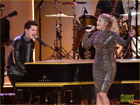 Meghan Trainor Kisses Charlie Puth After Amas 2015 Performance Watch