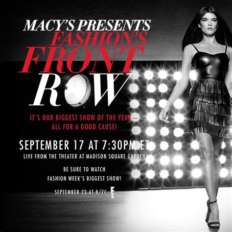 Macys Presents Fashions Front Row Live From The Theater At Madison