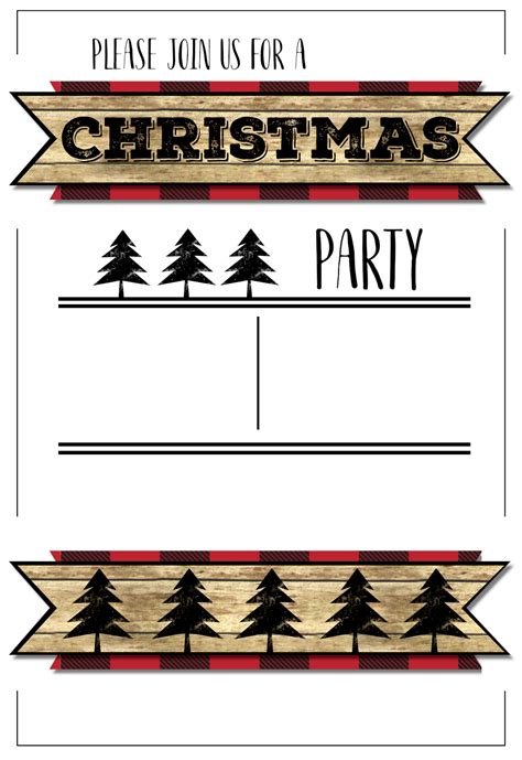 Another type of invitation template is that for christmas parties. Christmas Party Invitation Templates Free Printable ...