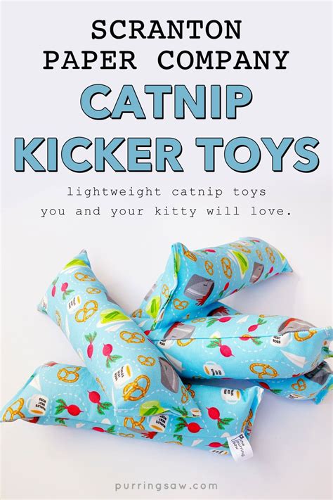 Catnip Kicker Toy With Loud Crinkle Material Scranton Paper Etsy In