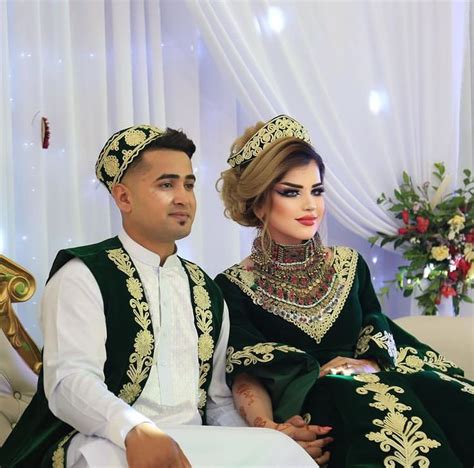 Afghan Couple Afghan Wedding Couple Dress Afghani Clothes