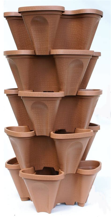 Large Vertical Gardening Stackable Planters By Mr Stacky