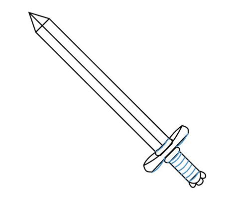 How To Draw A Sword Easy Drawing Guides Sword Drawing Easy