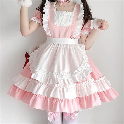 Japanese Kawaii Pink Classic Maid Dress Sd00090 Syndrome Cute