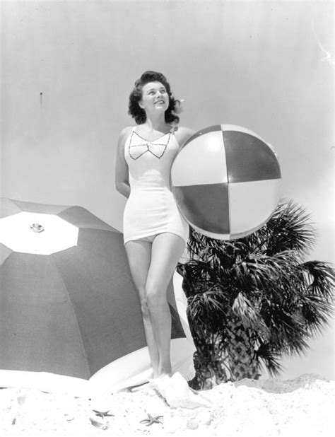 Florida Memory • Evelyn Dupes Poses With A Beach Ball On Saint