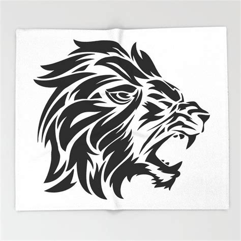 Roaring Lion Of Judah Graphic Throw Blanket By Vector Genius 51 X 60