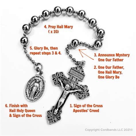 How To Pray On A Pocket Rosary Or Rosary Bracelet Rugged Rosaries
