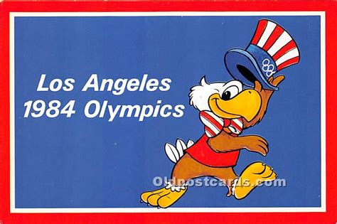 Sam The Olympic Eagle 1984 Olympic Postcard