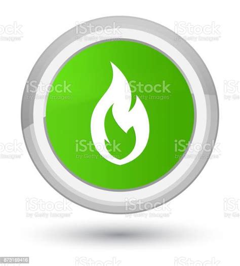 화재 불꽃 아이콘 주요 부드러운 녹색 라운드 버튼 녹색에 대한 스톡 벡터 아트 및 기타 이미지 녹색 미국 불 Istock