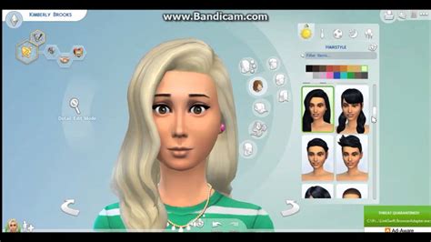 Sims 4 Create A Sim Girl Next Door Youtube