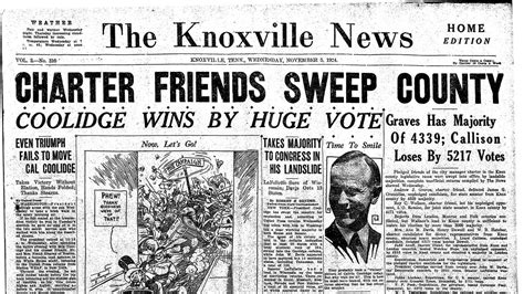 News Sentinel Front Pages Of Every Presidential Election Since 1924