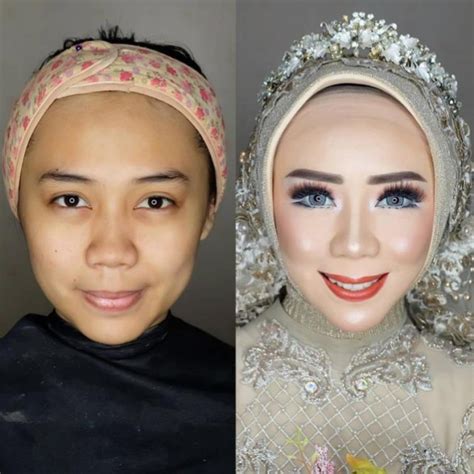 Asian Brides Before And After Wedding Makeup Pics