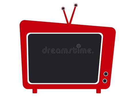 Pictogram Cartoon Old Television Vector Stock Vector Illustration Of