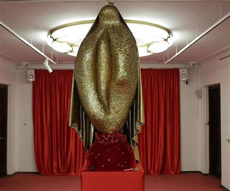 theatre director sacked after installing six foot high golden vagina that shocked polish