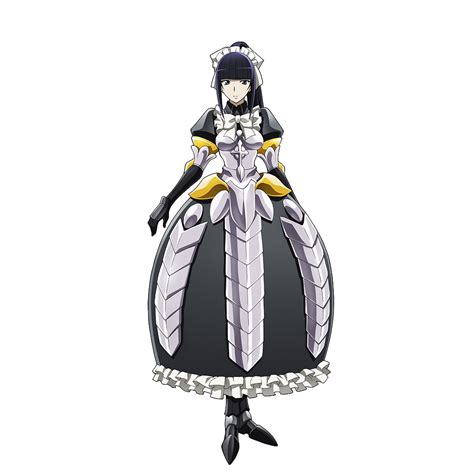 Narberal Gamma Overlord Maruyama Official Art 1girl Armor Armored Dress Black Eyes